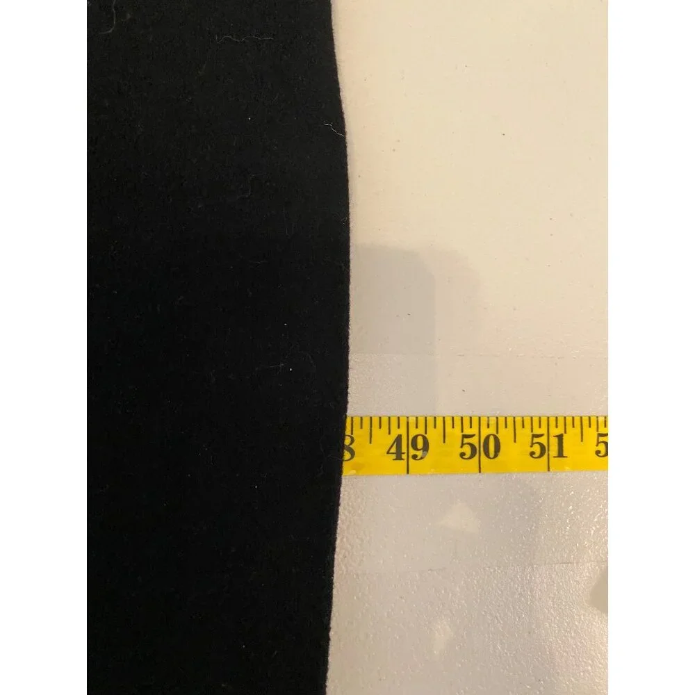 Lauren Ralph Lauren Black Wool Double-Breasted Overcoat Size 42 Long - Picture 10 of 15